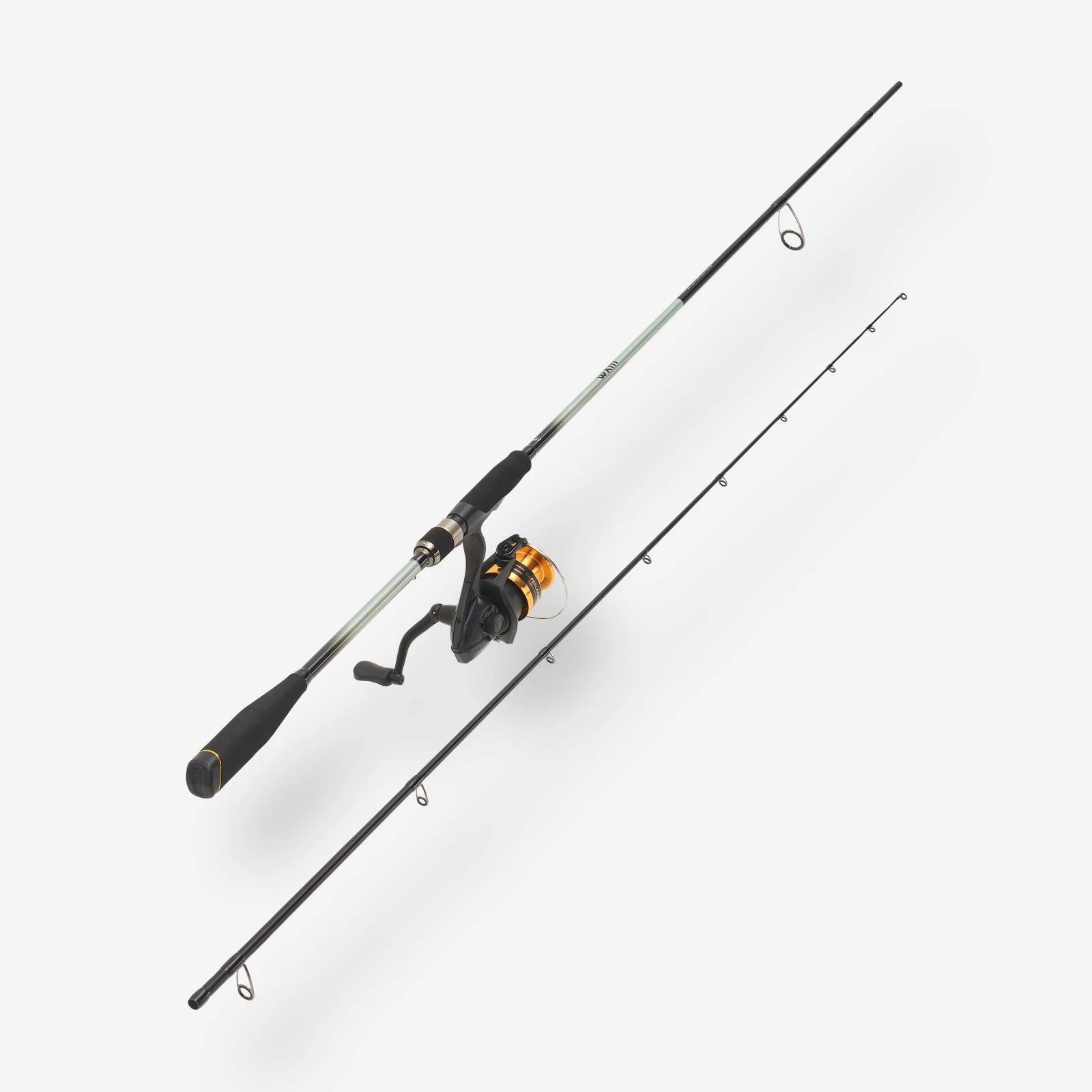 CAPERLAN Prívlačový set prút/navijak WXM 500 2.40m MH 10-30g bez · záber 1