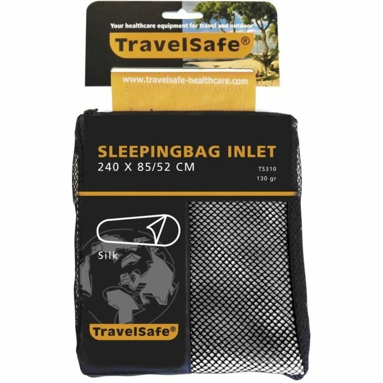 TravelSafe vložka do spacáku Silk Mummy off white · záber 1