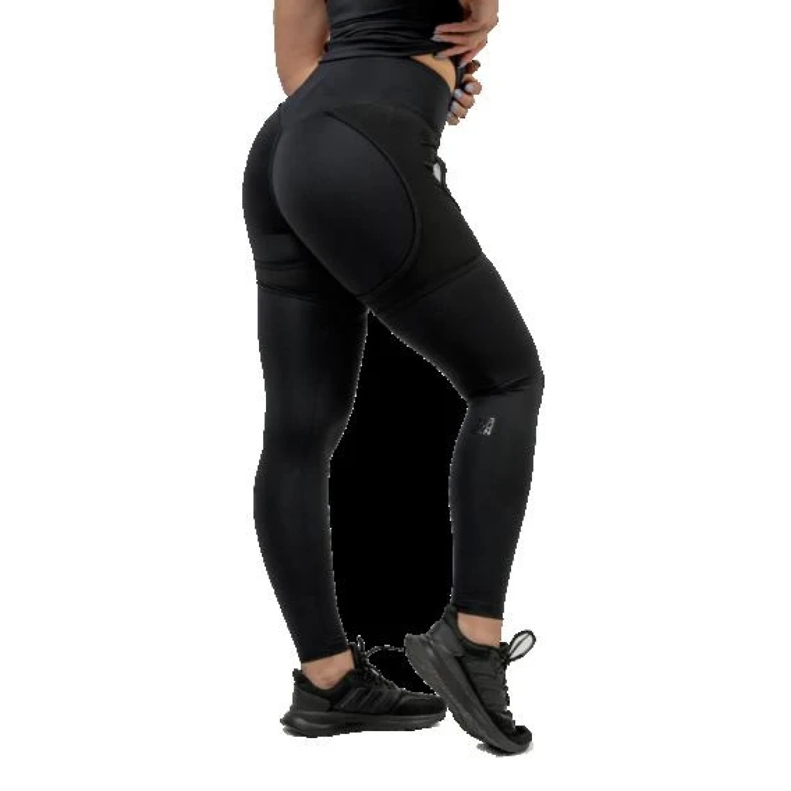 Nebbia Dámské sportovní legíny se síťkou INTENSE Mesh 838 - Velikost: XS | Barva: Čierna · záber 1