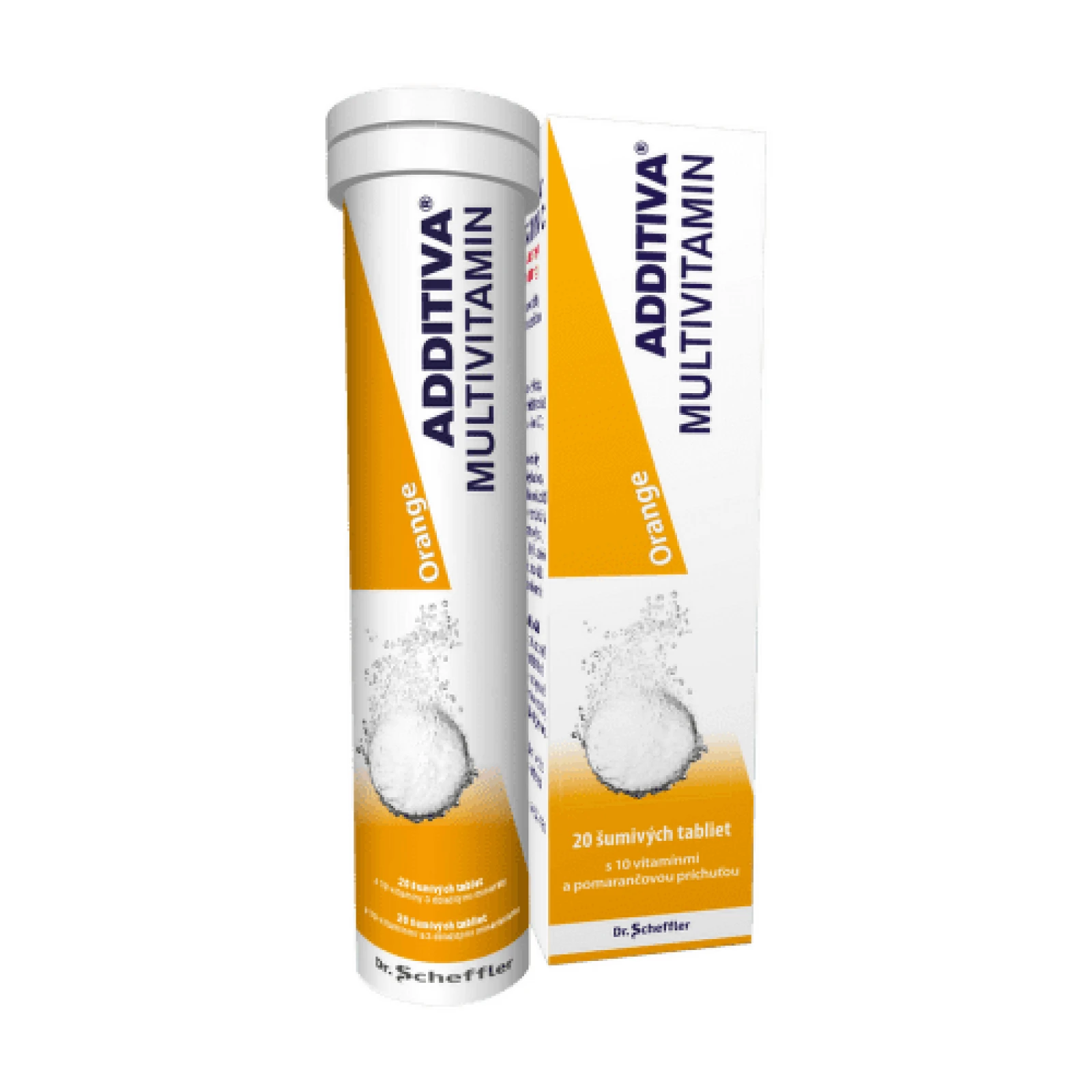 ADDITIVA Multivitamín orange 20 šumivých tabliet · záber 1