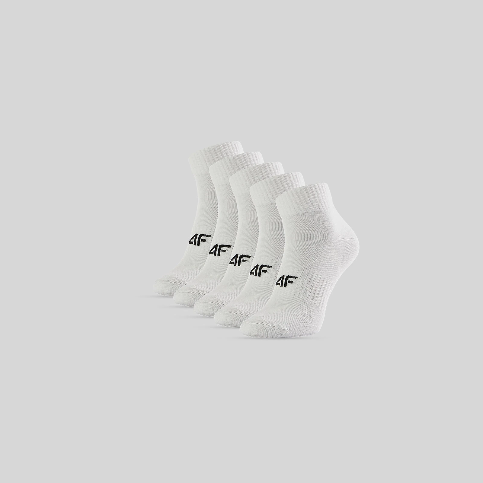 Dámske krátke ponožky (5-pack) - biele · záber 3