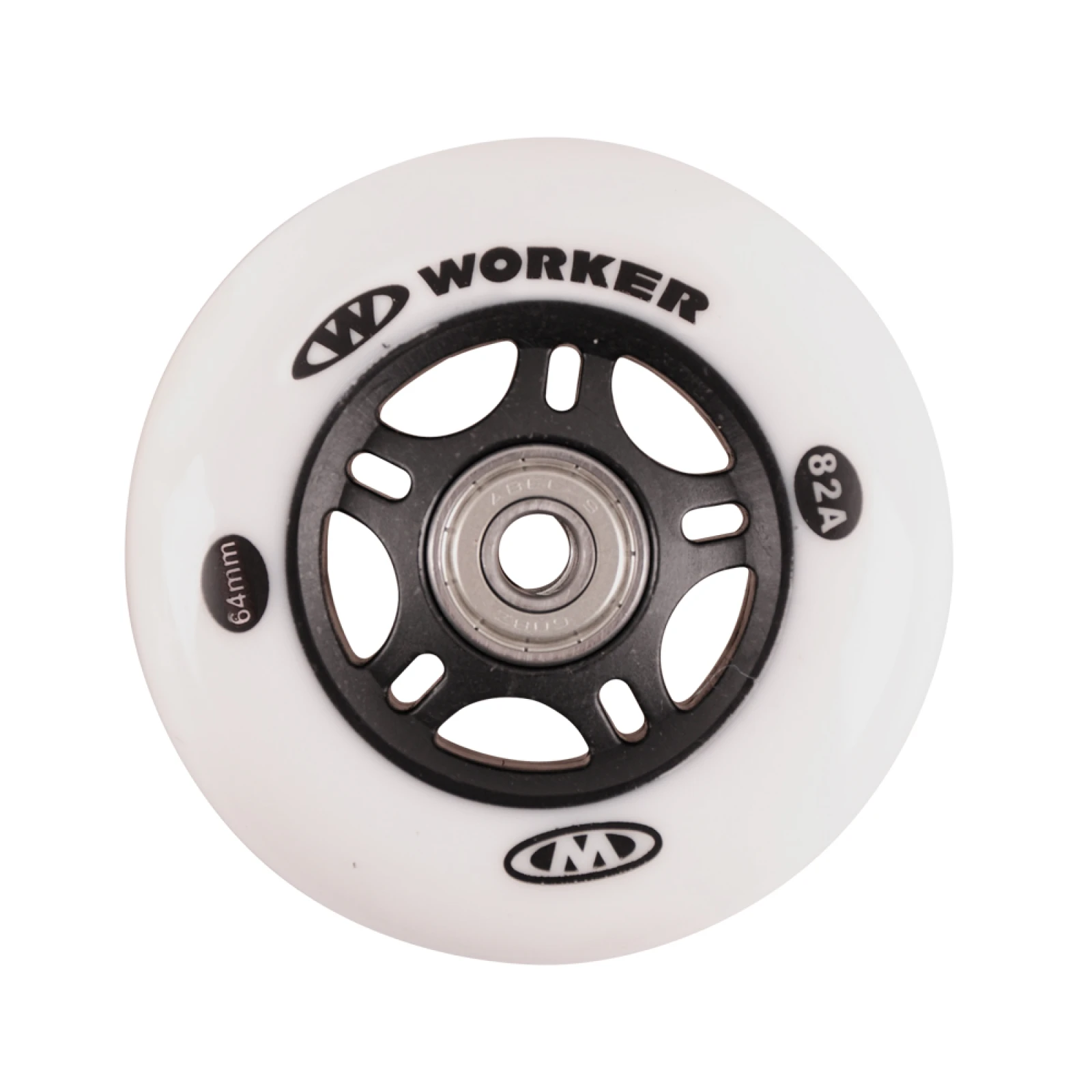 WORKER In-line 64mm a ložiska ABEC-5 chromeSet 4 ks · záber 2