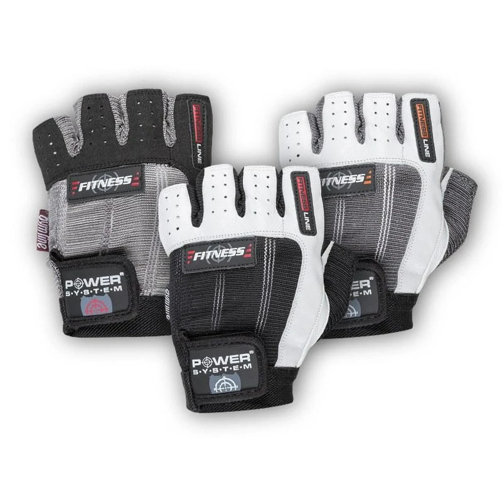 Power System rukavice FITNESS 2300 - Velikost: M | Barva: Biela · záber 2