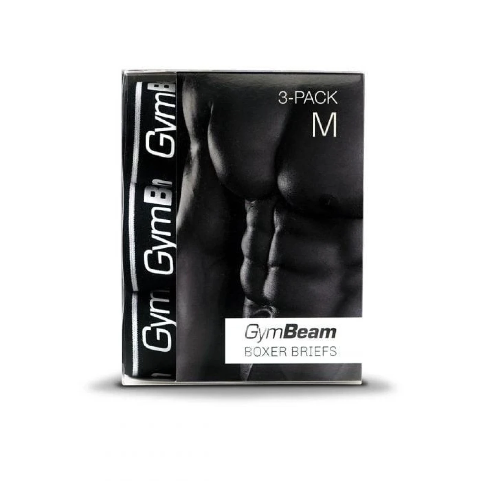 GymBeam Pánské Boxerky 3Pack - Velikost: S | Barva: čierna | Pohlavie: Pánské | Hmotnost: 0,22 kg | Balení: 3 · záber 2