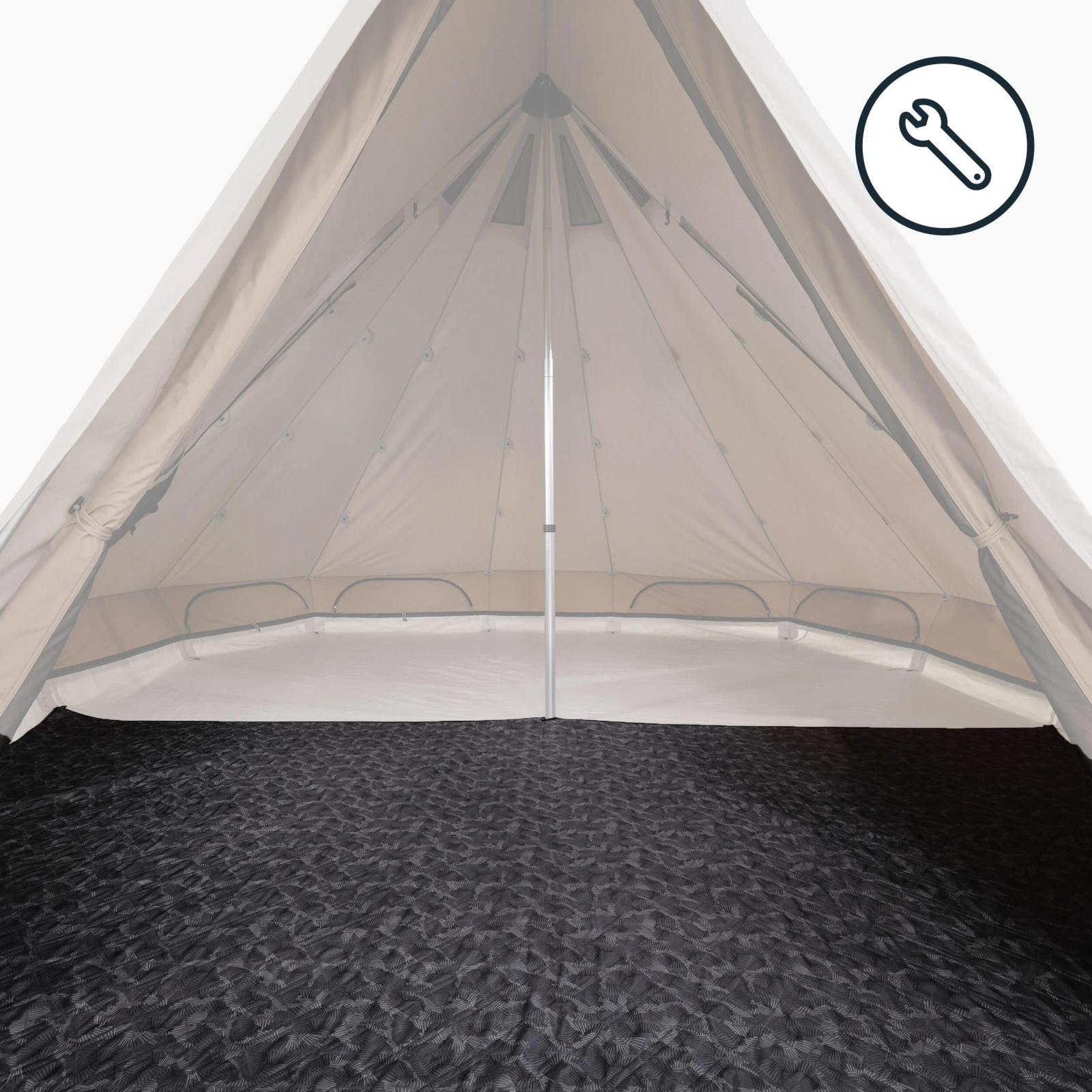 QUECHUA Podložka – náhradný diel stanu Tepee 5.2 Polycoton bez · záber 1