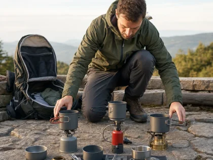 Plynový, benzínový alebo liehový varič: rozhodovací strom pre turistiku