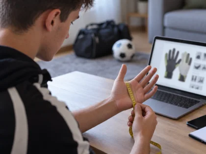 Hogyan válasszon kapuskesztyűt online: előbb a méret, aztán a szabás és a latex adatai