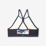 DECATHLON Vrchný diel dievčenských plaviek 900 Baha Palmy na surfovanie modrý 14-15 r (160-166 cm) · záber 2