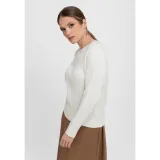 Dámský svetr VOLCANO S-KAMA 101M-CREAM MEL · záber 2