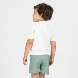 DECATHLON Detské šortkové plavky Brom kaki 12 m (73-75 cm) · záber 2