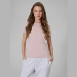 T-shirt slim hladký dámský - růžové · záber 1