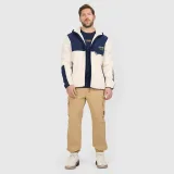 Pánský sherpa regular fleece s kapucí - bílý · záber 2