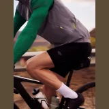 Pánské cyklistické šortky s gelovou vložkou - černé · záber 2