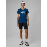 Dámské turistické tričko s krátkým rukávem 4F TSHIRT F2775-46S-TEAL · záber 4