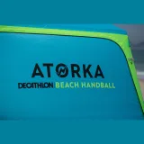 ATORKA Plážový stan HGA500 na hádzanú modro-žltý 4 osoby · záber 2
