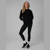 Mikina tepláková relaxed s kapucňou dámska - čierna · záber 8
