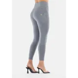 Női jeggings nadrág FREDDY WR.UP® superskinny push up 7 8 trousers with high waist and zip-Grey · záber 3