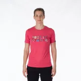 Dámské turistické tričko s krátkým rukávem NORTHFINDER MINNIE-634-pinkmelange · záber 3
