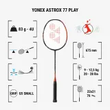 YONEX Bedmintonová raketa Astrox 77 Play oranžová bez · záber 2
