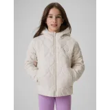 Dievčenská bunda s kapucňou 4F JUNIOR DOWN JACKET F0846-12S-CREME · záber 2