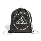 Vrecko na přezůvky ADIDAS GYMSACK TAPE BLACK WHITE · záber 1