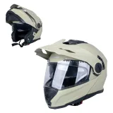 Výklopná enduro prilba W-TEC Biscaia P/J Farba béžová matná, · záber 3