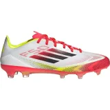 Pánské outdoorové fotbalové kopačky ADIDAS F50 Pro M FG cloud white core black solar yellow · záber 2