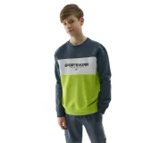 Chlapecká mikina 4F JUNIOR SWEATSHIRT-4FJWSS24TSWSM0923-72N-LEMON NEON · záber 1