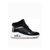 Dívčí kotníkové zimní boty SKECHERS Uno Cozy On Air black gold · záber 2