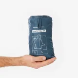QUECHUA Pánska nepremokavá turistická bunda RainCut modrá 2XL · záber 2