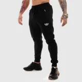 Jogger tepláky Iron Aesthetics Round, čierne · záber 1
