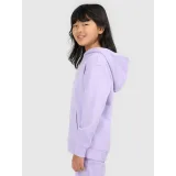 Dievčenská mikina s kapucňou 4F JUNIOR SWEATSHIRT F2323-51S-VIOLET · záber 3