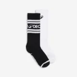 DECATHLON Ponožky Mid Calf 2 páry čierne biele 35-38 · záber 1