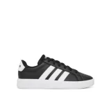 Juniorská rekreační obuv ADIDAS Grand Court 3.0 Jr core black cloud white cloud white · záber 1