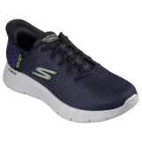 Pánská rekreační obuv SKECHERS Go Walk Flex New World Slip-Ins navy lime · záber 1