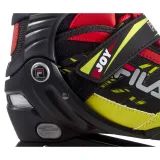 Juniorské dvojradové kolieskové korčule FILA SKATES JOY BLACK RED LIME · záber 3