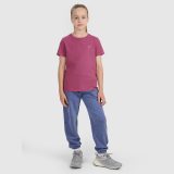 Oversize hladké tričko dievčenské - fialové · záber 2
