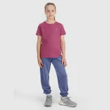 Dívčí oversize hladké tričko - fialové · záber 2