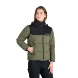 Dámská turistická bunda NORTHFINDER MINDI-550blackdarkgreen · záber 3