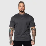 Oversized tričko Iron Aesthetics 3D, sivé · záber 1