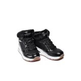 Dívčí kotníkové zimní boty SKECHERS Uno Cozy On Air black gold · záber 3