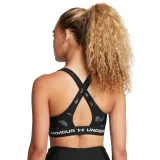 Dámská sportovní tréninková podprsenka UNDER ARMOUR Crossback Mid Print-BLK · záber 3
