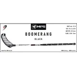 Florbalová hokejka MPS BOOMERANG Black White L · záber 3