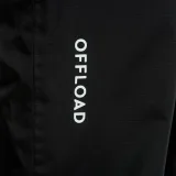 OFFLOAD Vetruvzdorné a nepremokavé detské nohavice Smockpant R500 na ragby čierne 6 rokov · záber 2