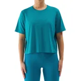 Dámské tréninkové tričko s krátkým rukávem 4F TSHIRT FNK-WSS24TFTSF709-35S-TURQUOISE · záber 2