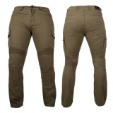 Moto jeansy W-TEC Wallbridge Olive Farba olivovo zelená, · záber 4