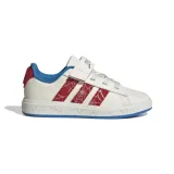 Chlapecká rekreační obuv ADIDAS Grand Court Spider Man K cloud white pure ruby bright blue · záber 1