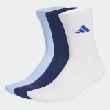 ADIDAS ADIDAS podšité ponožky do polovice lýtok 3 páry modré/biele 43-45 · záber 1