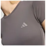Dámské tréninkové tričko s krátkým rukávem ADIDAS HYG SHN BABY T GRESTR TAUOXI GREY STRATA TAUPE OXIDE · záber 4