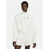 Dámska mikina s 1 2 zipsom NIKE W NSW PHNX FLC QZ CROP SAIL BLACK · záber 5